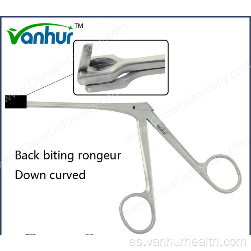 Instrumentos de sinuscopia para otorrinolaringología Pinzas para morder la espalda